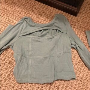 PacSun Sage Green Long Sleeve Top